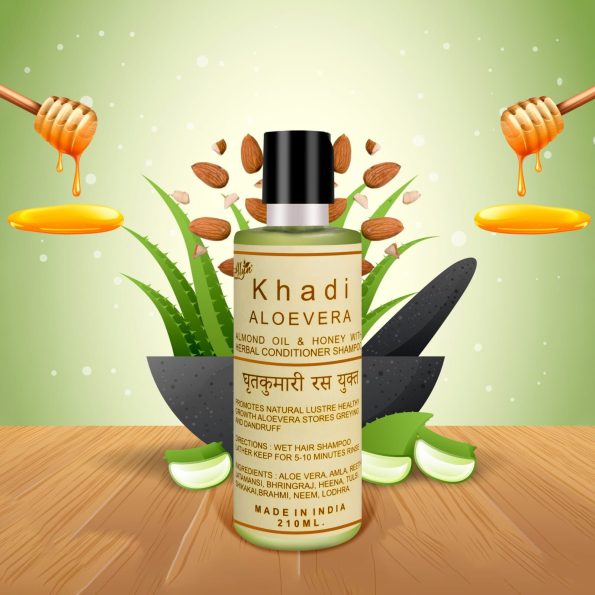 Khadi Herbal Aloe Vera Shampoo with Conditioner